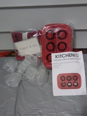 Silicone Cookie Shot Glass Mold Set And Designer Pot Holders